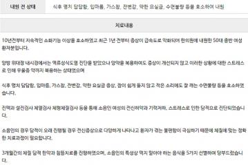 담적 10년된 소화기능 이상이 최근 1년사이 악화된 소음인 치료사례